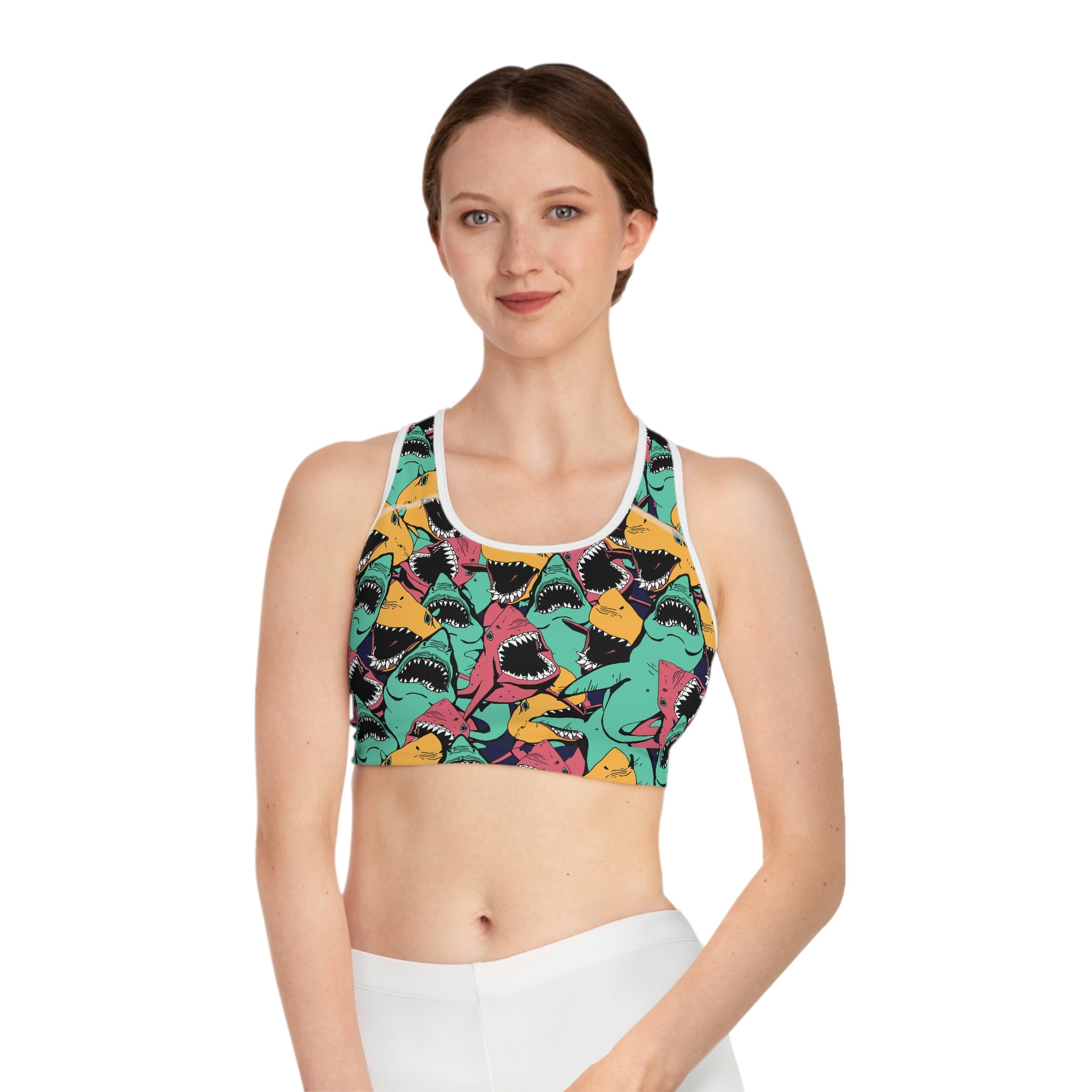 Shark Bite Sports Bra